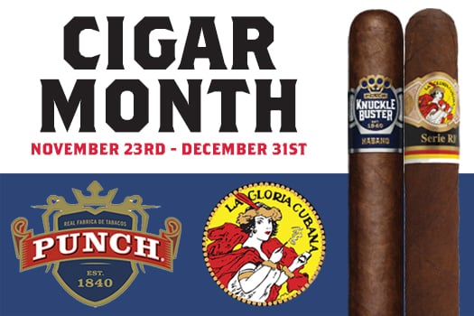 Wild Bill’s Cigar Month Featuring Punch & La Gloria
