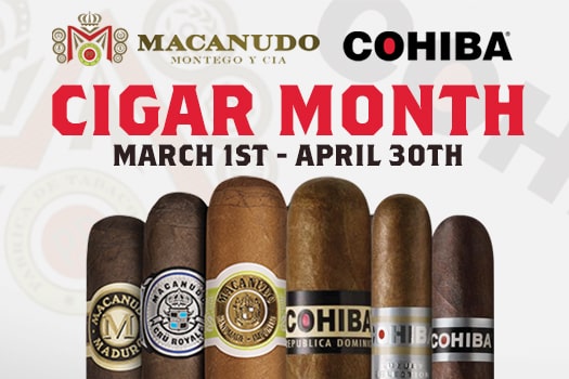 Wild Bill’s Cigar Month Featuring Macanudo & Cohiba