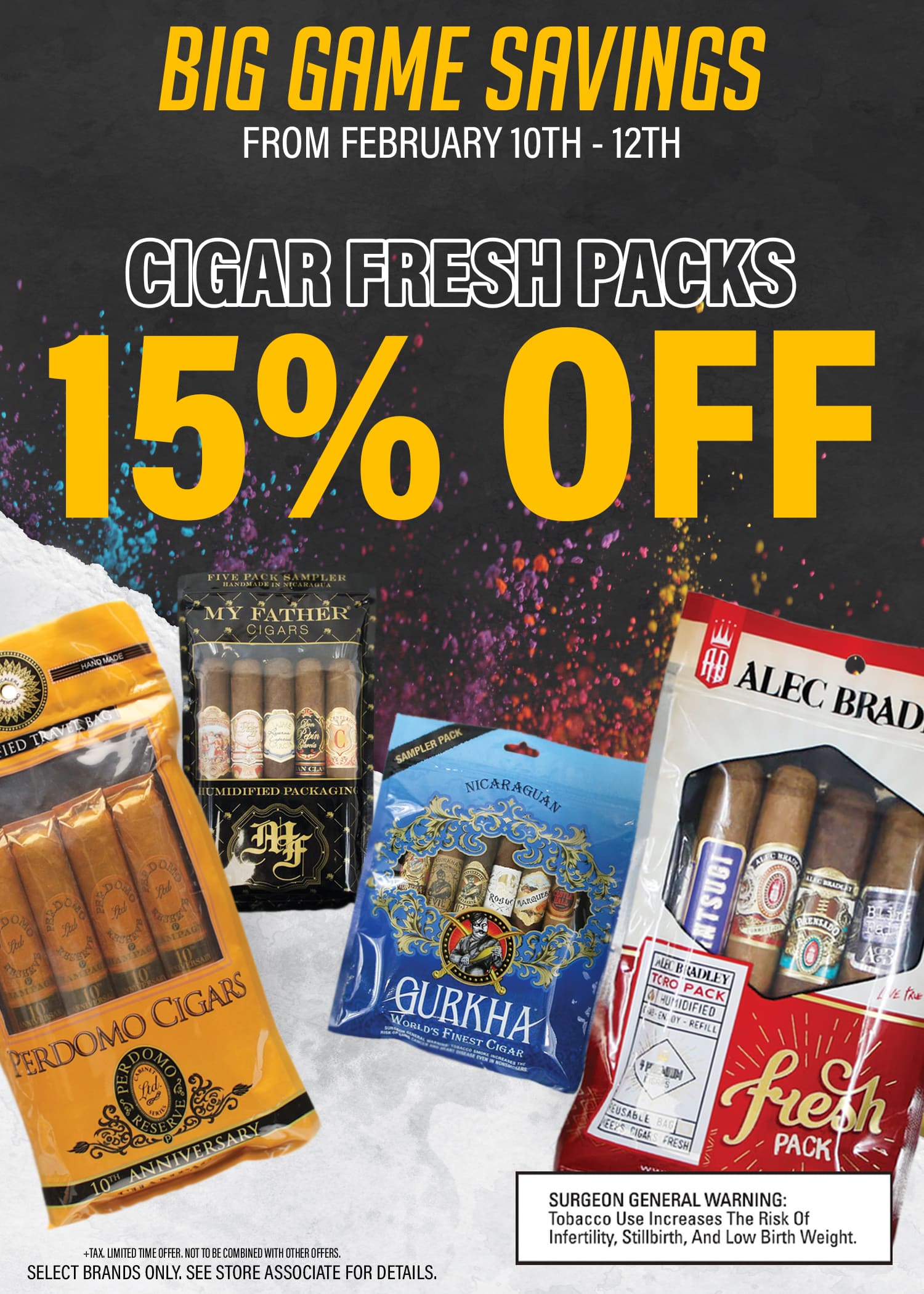 Cigar Fresh Packs - 15% Off
