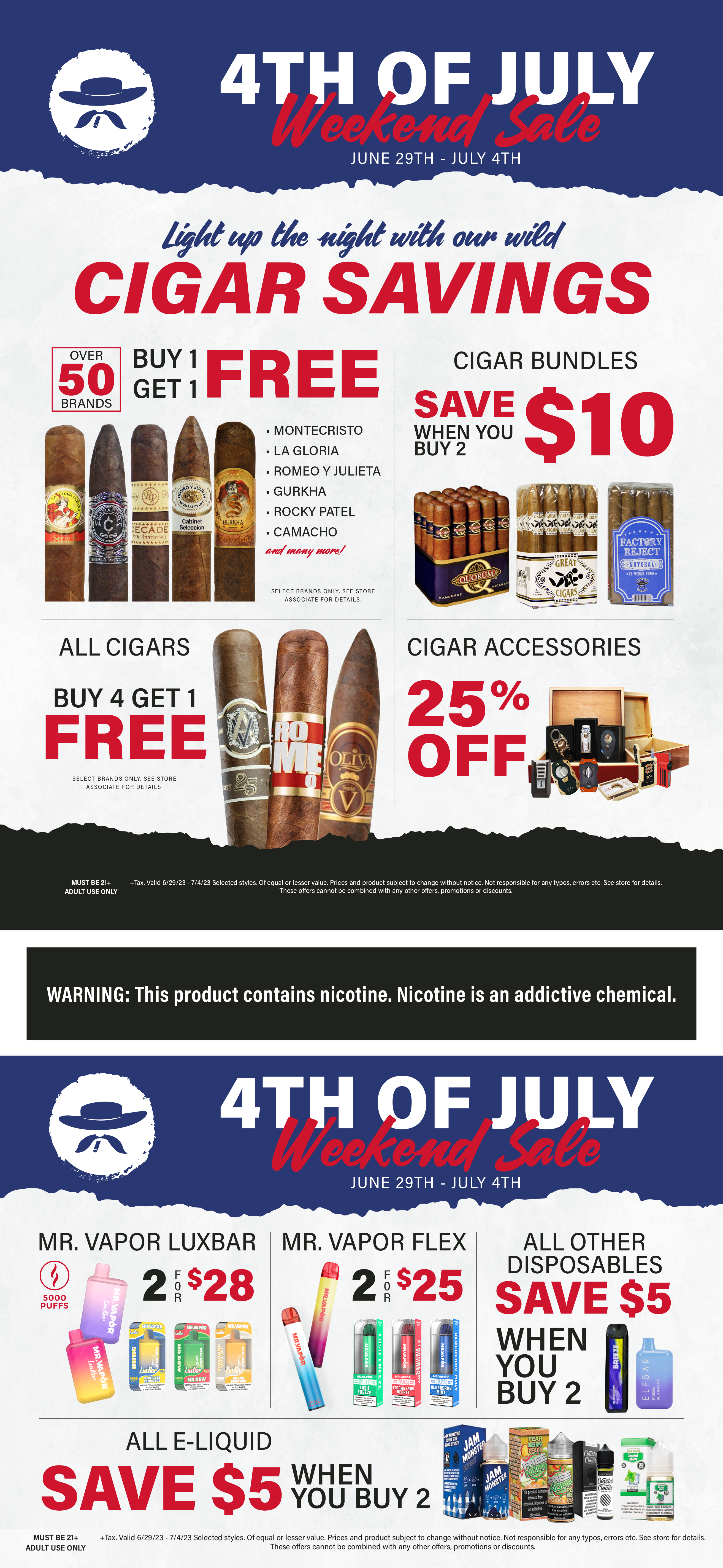 4th of July - Weekend Sale!